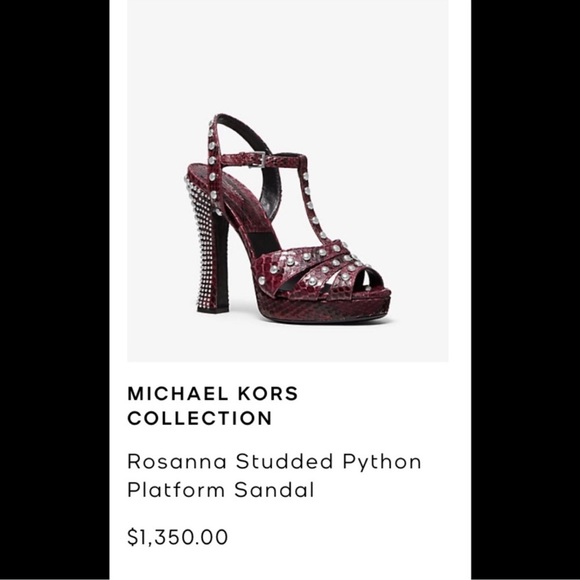 Michael Kors Collection Python Platforms - Picture 6 of 8